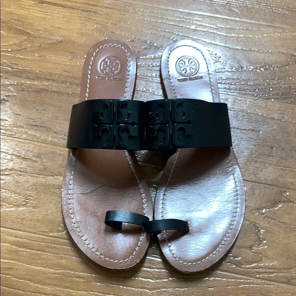 Tory Burch Leather Slide Sandals